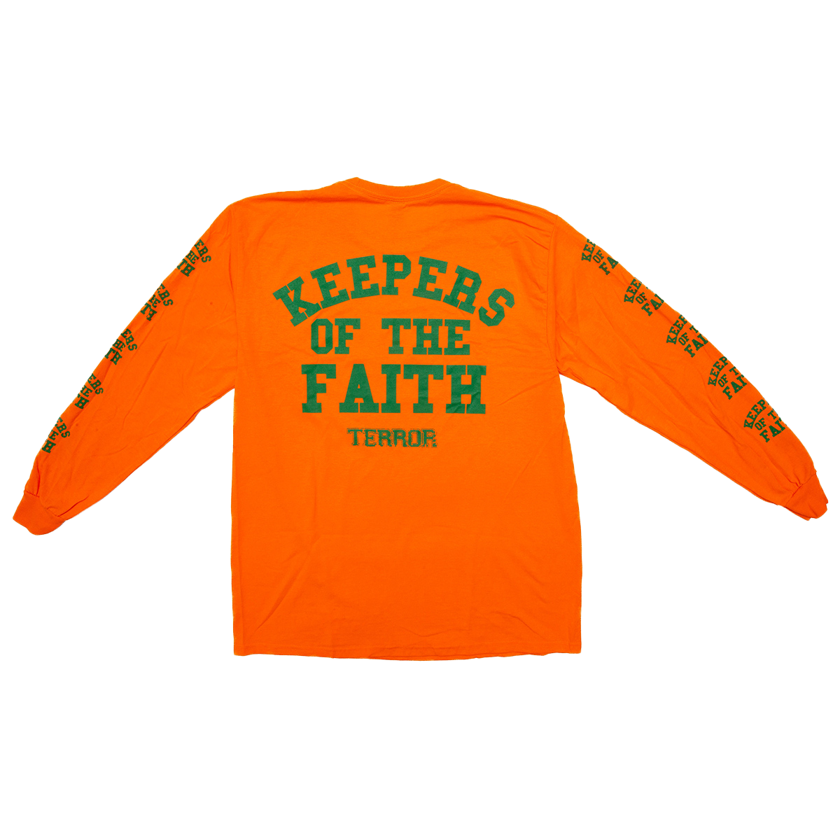 KEEPERS OF THE FAITH - ORANGE LONGSLEEVE