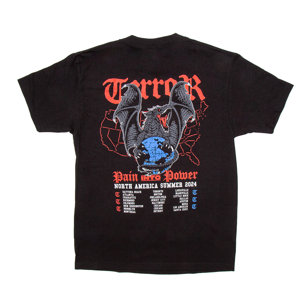 PAIN INTO POWER TOUR TEE - BLACK